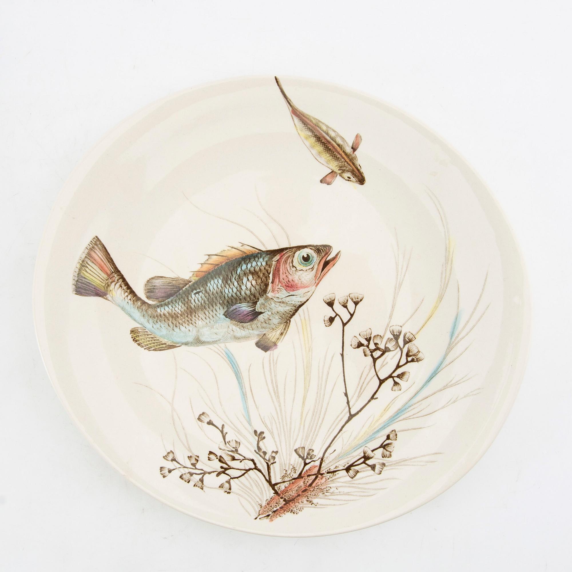 Fiskservis, 30 delar, flintgods, "Fish", Johnson Bros, England.