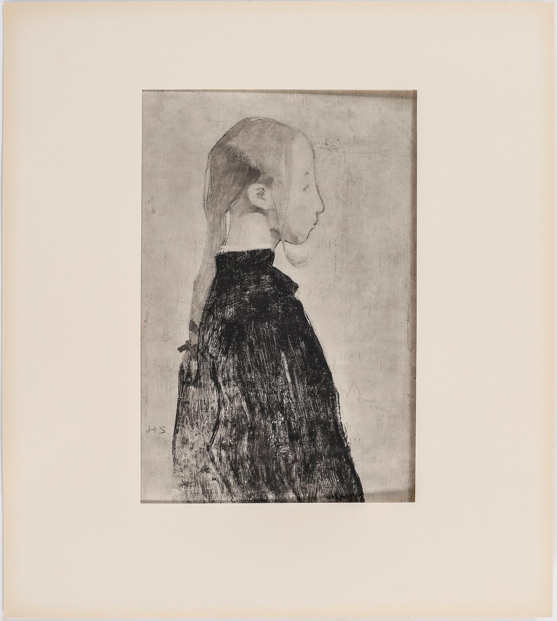 HELENE SCHJERFBECK, mapp, 48st reproduktioner, Gotthard Johansson, numrerad 345/500, Nordisk Rotogravyr Stockholm 1945.