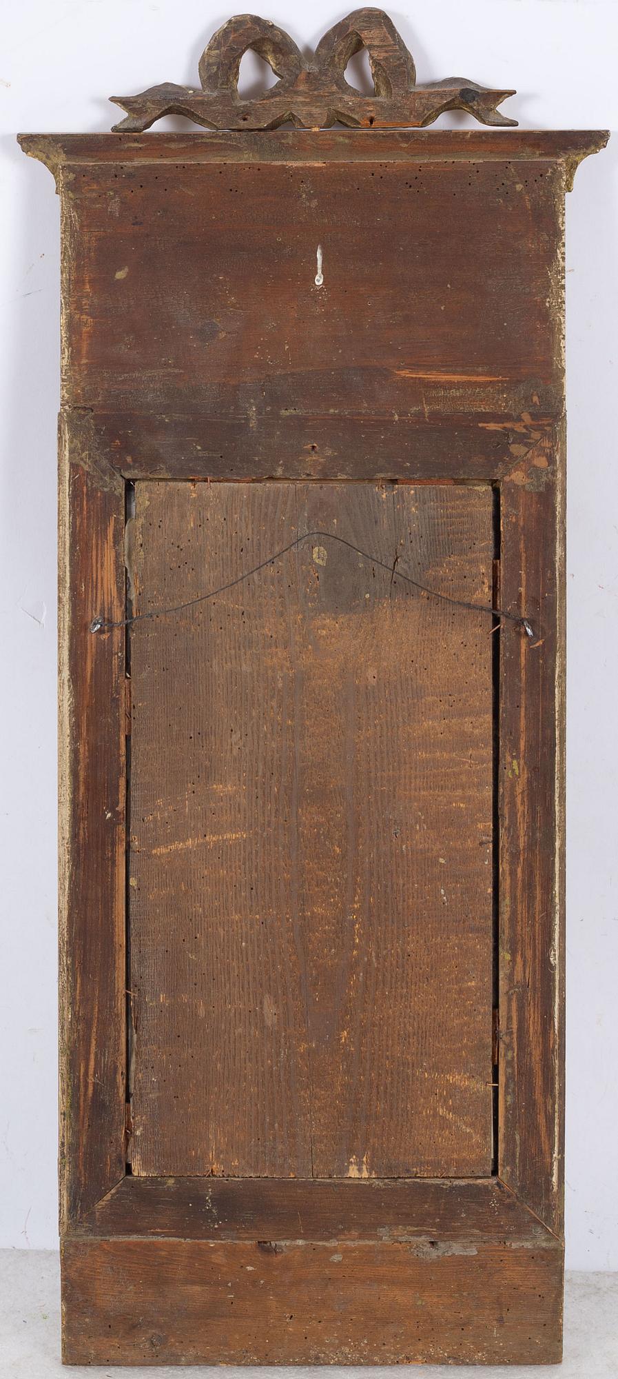 Spegel, omkring 1800, Sengustaviansk.