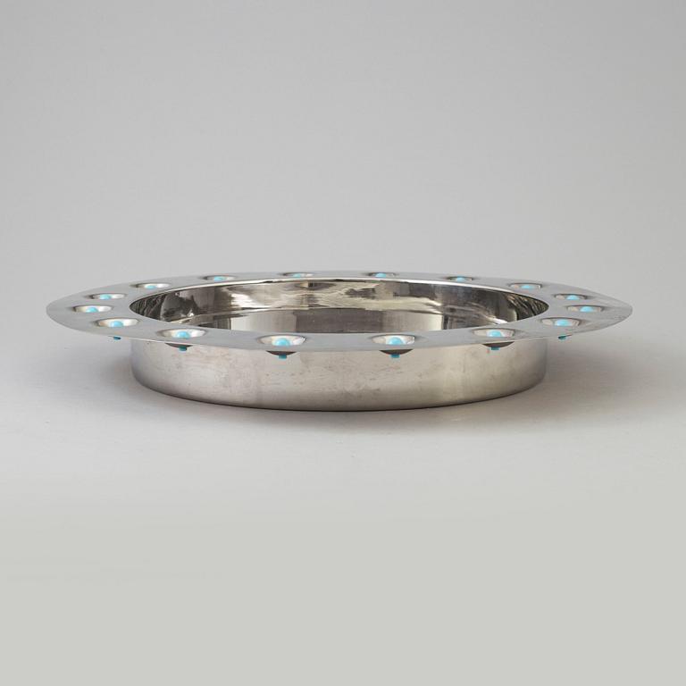 TOBIA SCARPA, a dish, metal, for Morellato, Italy.