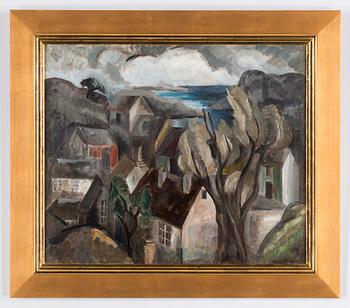 Ragnhild Keyser, Cubist landscape.