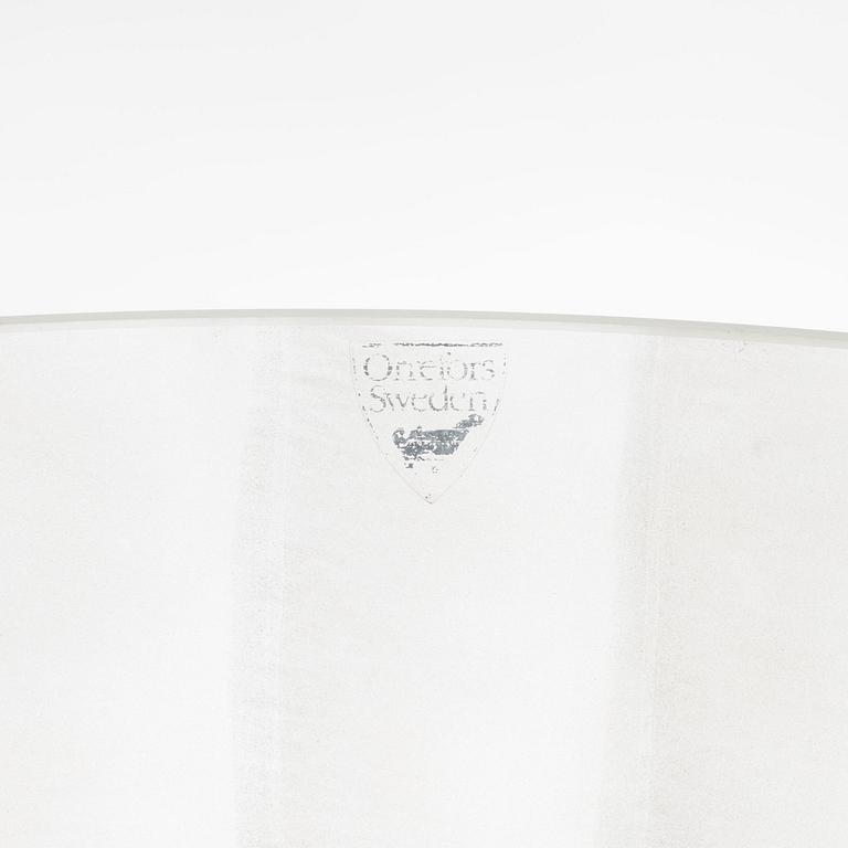 Ingegerd Råman, s sandblasted and enamel-painted glass vase, Orrefors.