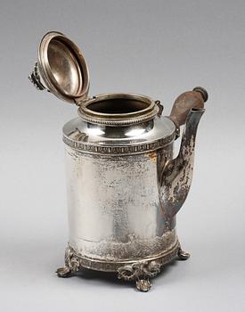 KAFFEKANNA, silver, gustaviansk stil, K. Andersson, Stockholm 1902.
