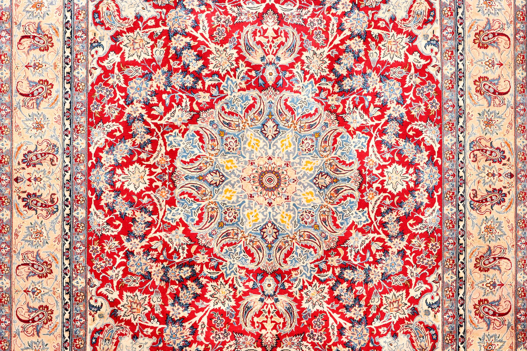 A Najafabad carpet, c. 360 x 252 cm.