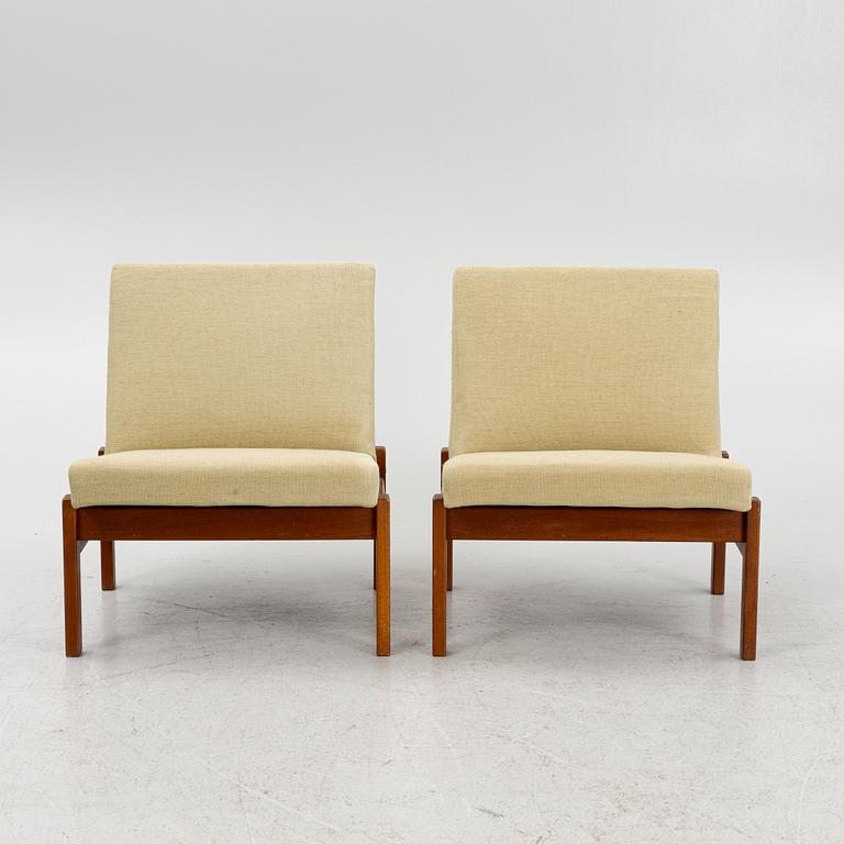 Yngve Ekström, a pair of lounge chairs, Swedese, Sweden, 1960's.