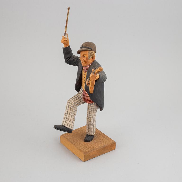 HERMAN ROSELL, sculpture, wood, signed and dated 1956.