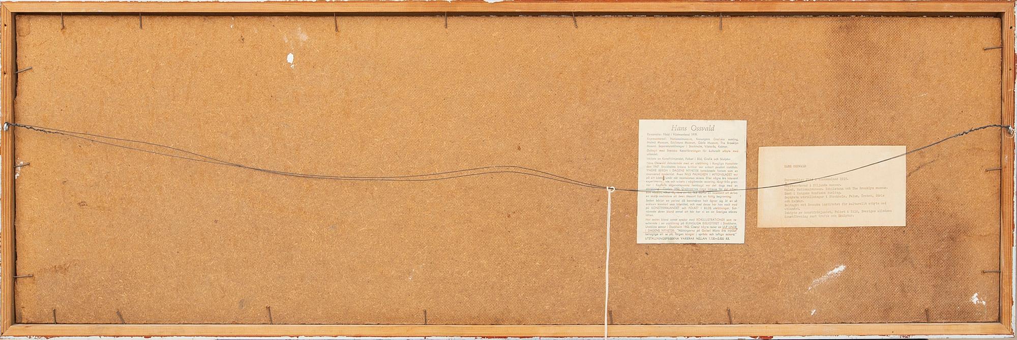 Hans Osswald, oil on canvas, signed.