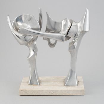 Christopher Gibson, sculprure, aluminum, signed and dated -83.