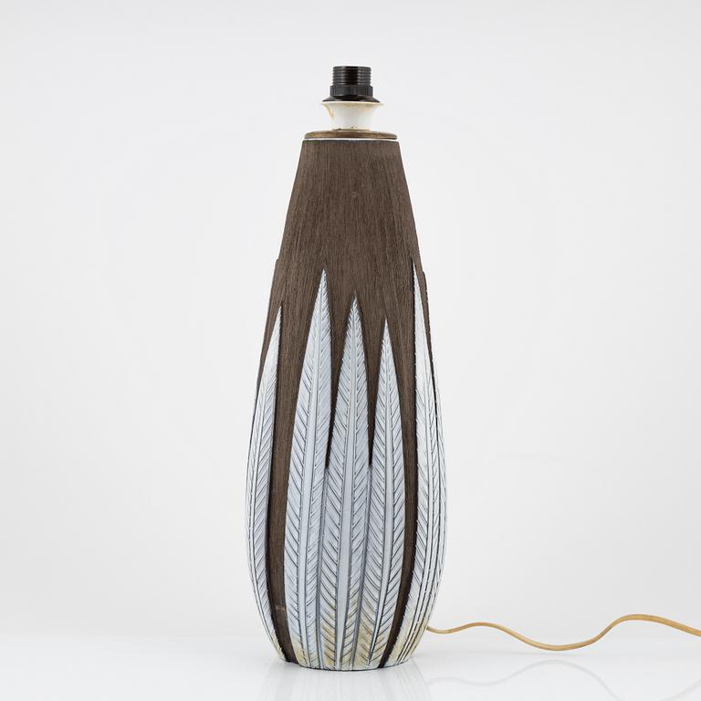 Anna-Lisa Thomson, an earthenware 'Paprika' vase/lamp, Upsala Ekeby.