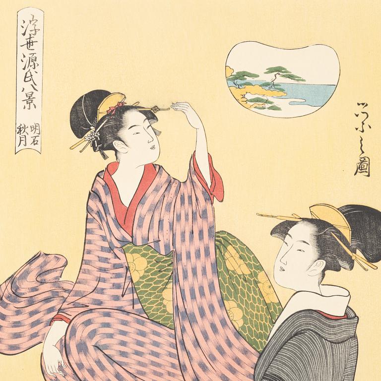 Six woodblock prints from a publication by "Tokyo Bijutsu Kankokai" (Tokyo Art Publishing Association" early 1900s.