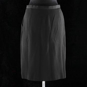 A black skirt by Chanel.