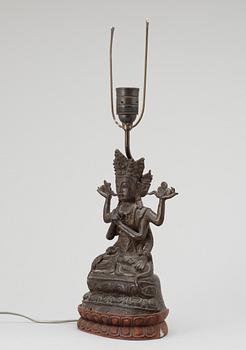 A bronze sculpture, China presumably 18th Century.