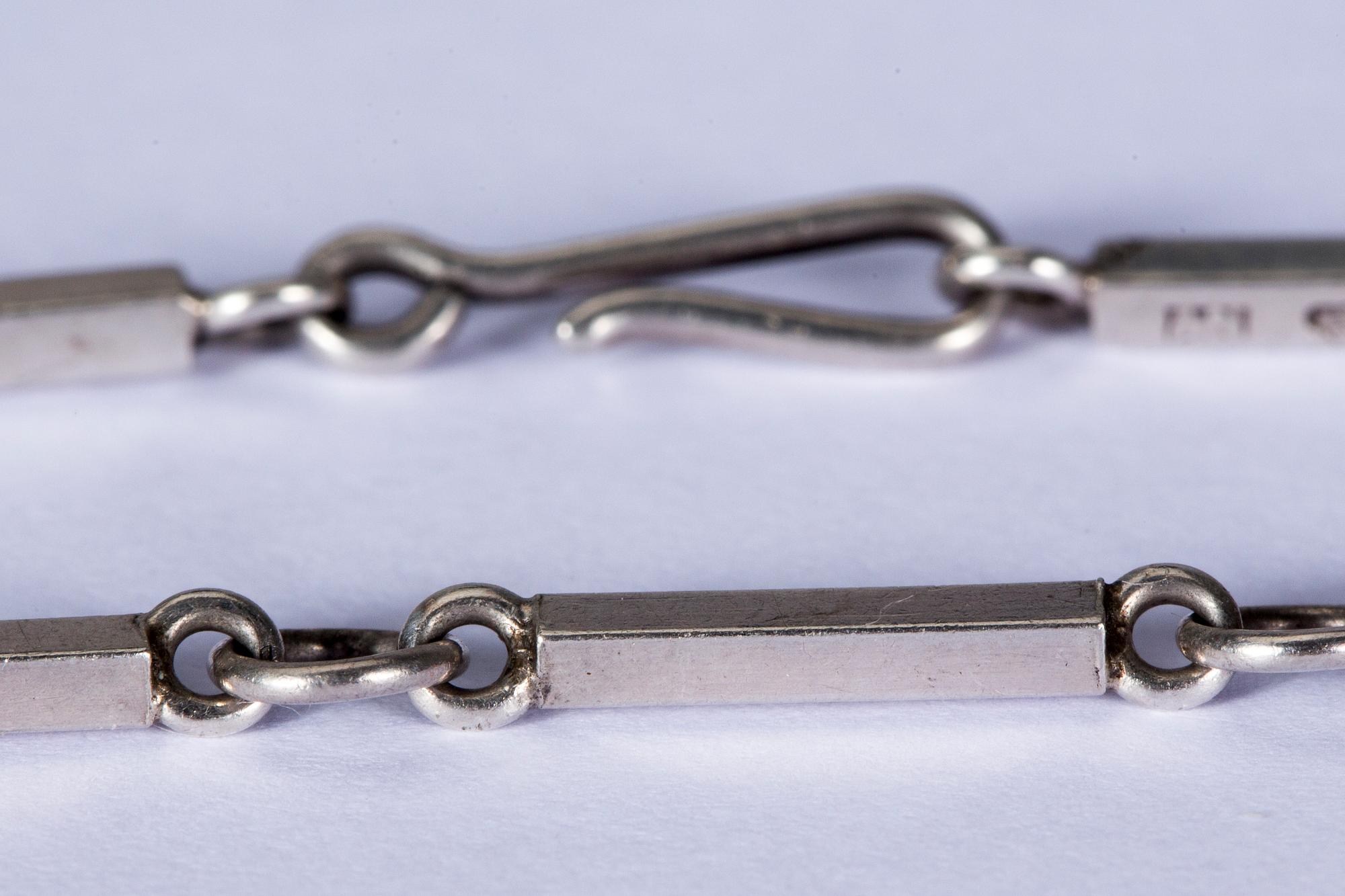 ARMLÄNK, silver, Wiwen Nilsson, Lund ca 1939. Vikt ca 6 g.