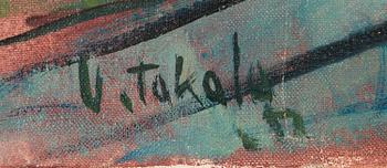 Veikko Takala, oil on canvas, signed and dated 1957.