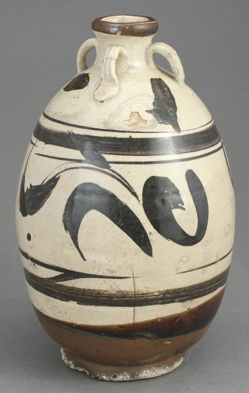 VAS, keramik, Kina, s.k. Cizhou, 1800/1900-tal.
