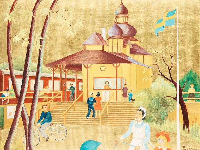 Zoia Krukovskya Lagerkrans, Gamla stationshuset, Saltsjöbaden.