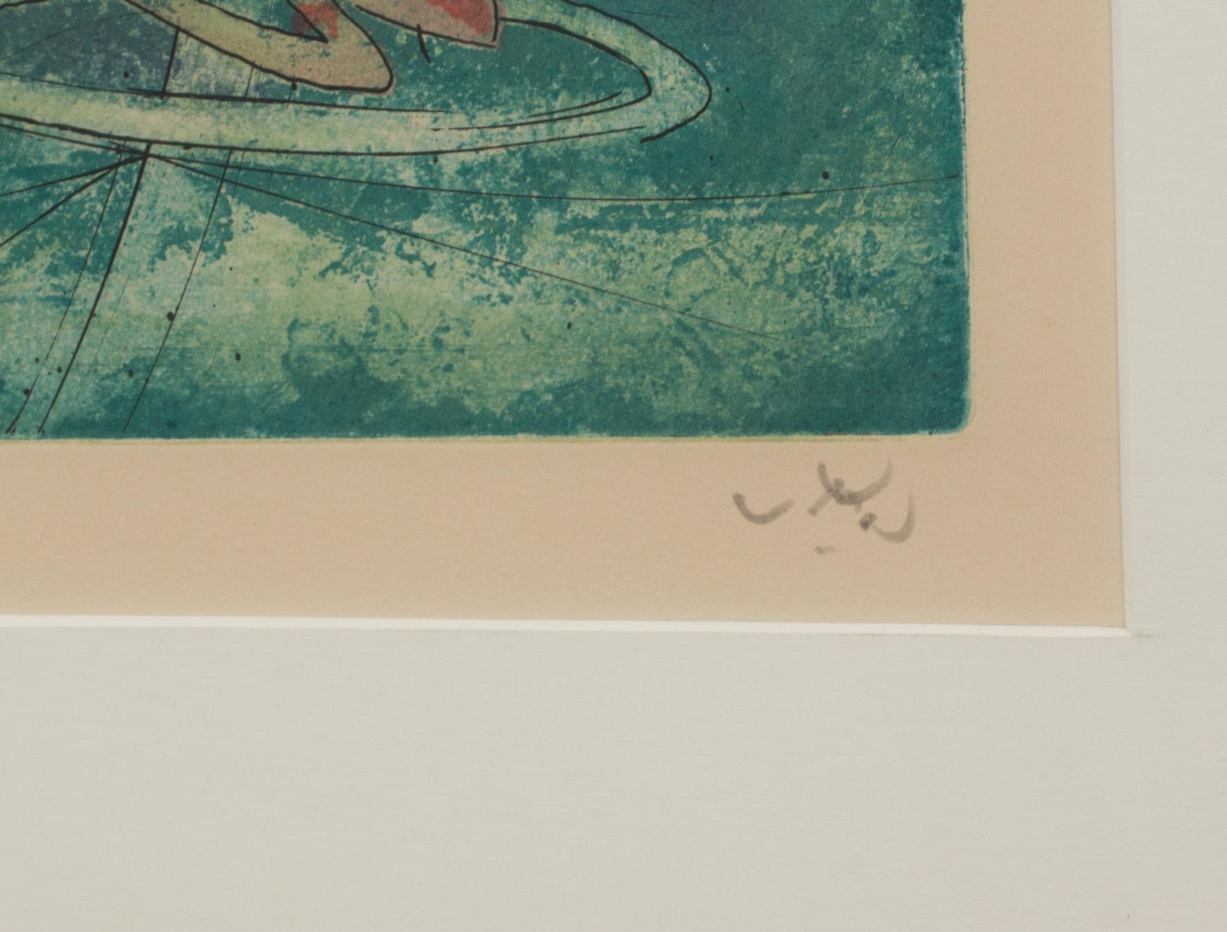 ROBERTO MATTA, färgetsning, signerad och numrerad 41/100.