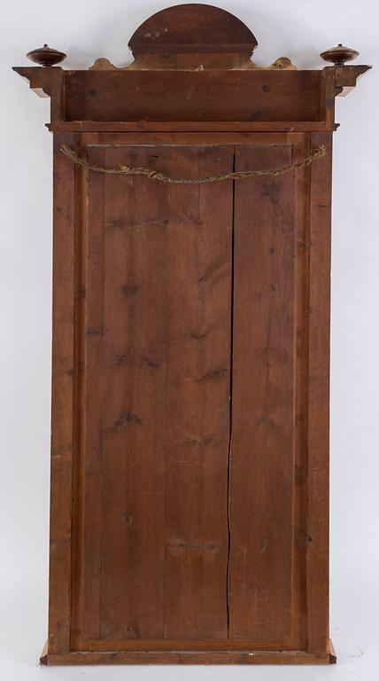 An end of the 19th Century rennaisance style bronzed mirror-.
