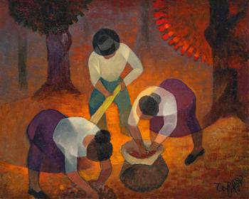 884. Louis Toffoli, "Chestnut Gatherer in Corsica".