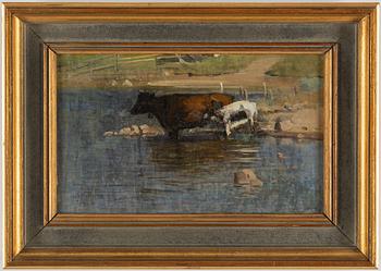 ALFRED THÖRNE, oil on canvas/panel, signed and dated 1894.
