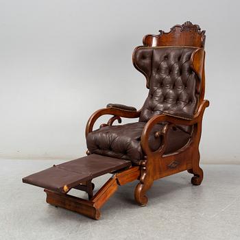 A mid 19th century Central European reading chair.