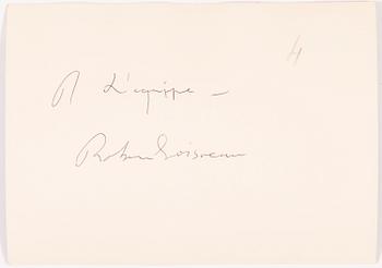 ROBERT DOISNEAU, gelatin silver print, signed a tergo.