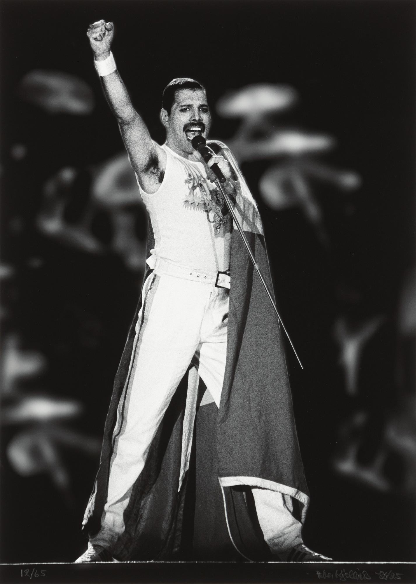 Peter Kjellerås, "Freddie Mercury, Queen, Råsunda", 1986.