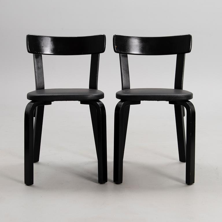 ALVAR AALTO, FOUR CHAIRS, model 69, Artek.