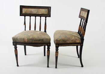 STOLAR, ett par, gustaviansk stil.