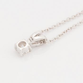 Brilliant cut diamond necklace.