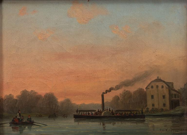 Per Wilhelm Cedergren, Paddle steamer at Djurgårdsbrunn.
