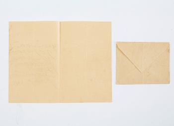 GRIGORI RASPUTIN (1869-1916), letter, written by hand and signed. 1915.