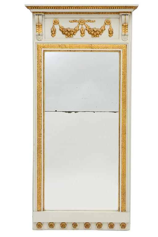 Mirror, late Gustavian, 18th century.