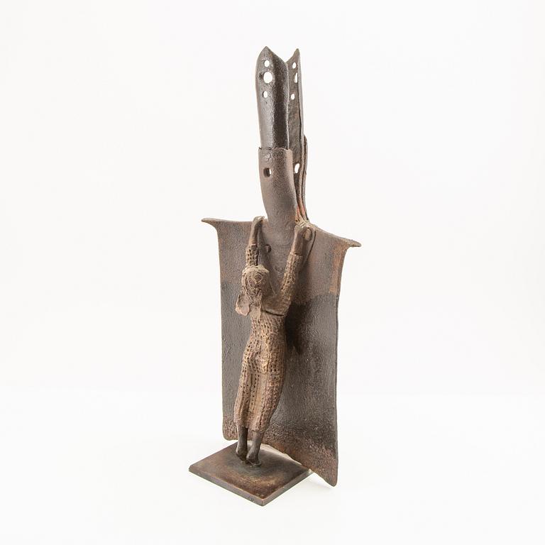 Monika Meschke, a signed bronze/metal sculpture.