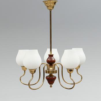 TAKLAMPA, 1900-talets mitt. Höjd ca 72 cm.