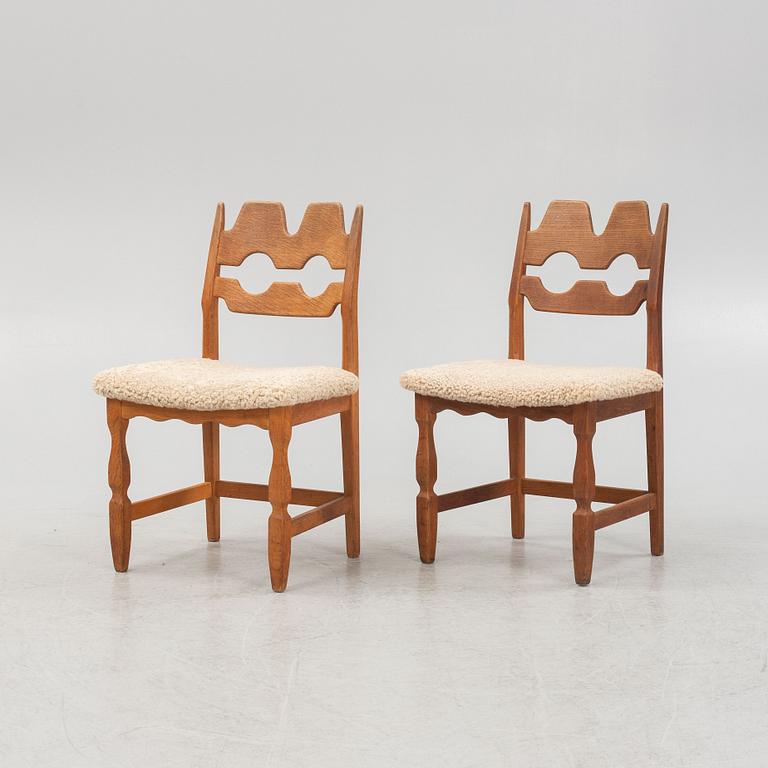 Henning Kjaernulf, a pair of chairs, Nyrups Möbelfabrik, Denmark, mid 20th century.