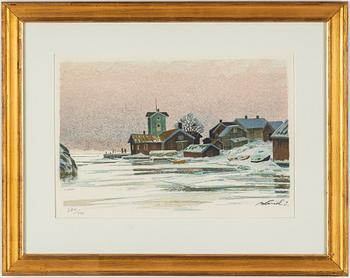 ROLAND SVENSSON, colour lithograph, signed and no 284/350.