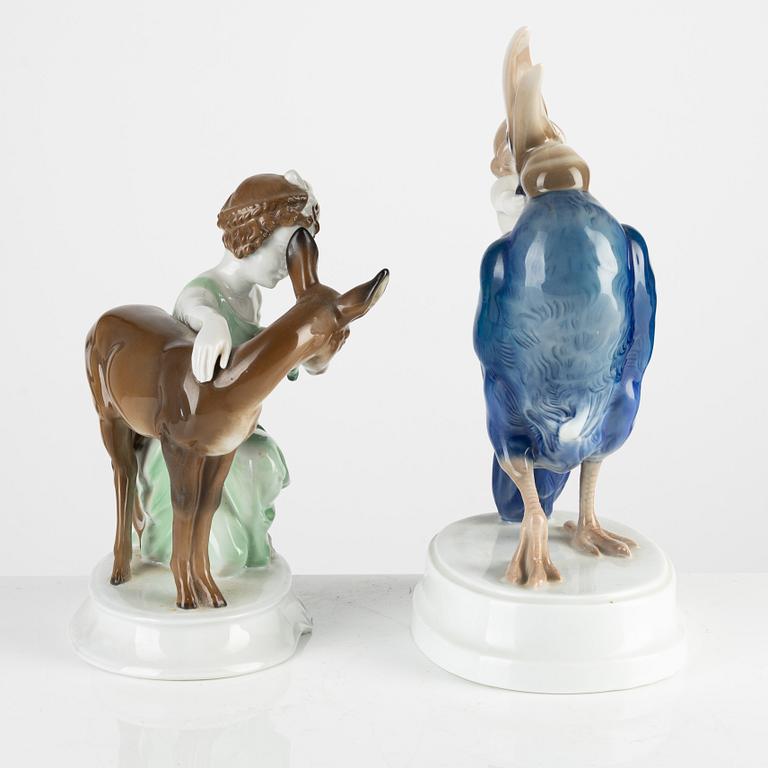 Two porcelain figurines, Rosenthal, Germany.