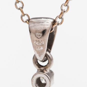 RISTI/RIIPUS, 18K valkokultaa, timantteja n. 0.18 ct yht. A Tillander, Helsinki.