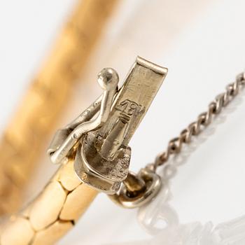Theresia Hvorslev, armband 18K guld med runda briljantslipade diamanter, Lidköping 1979.