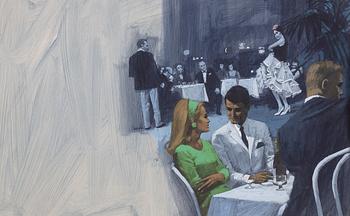 Yrjö Edelmann, Restauranginteriör.