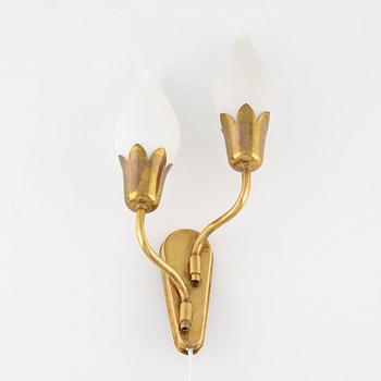 A 'Tulip', wall lamp, Fog & Mørup, mid 20th Century.