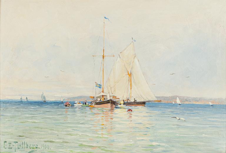 Carl Edvard Tullberg, Sailing Ship with the Union Flag.