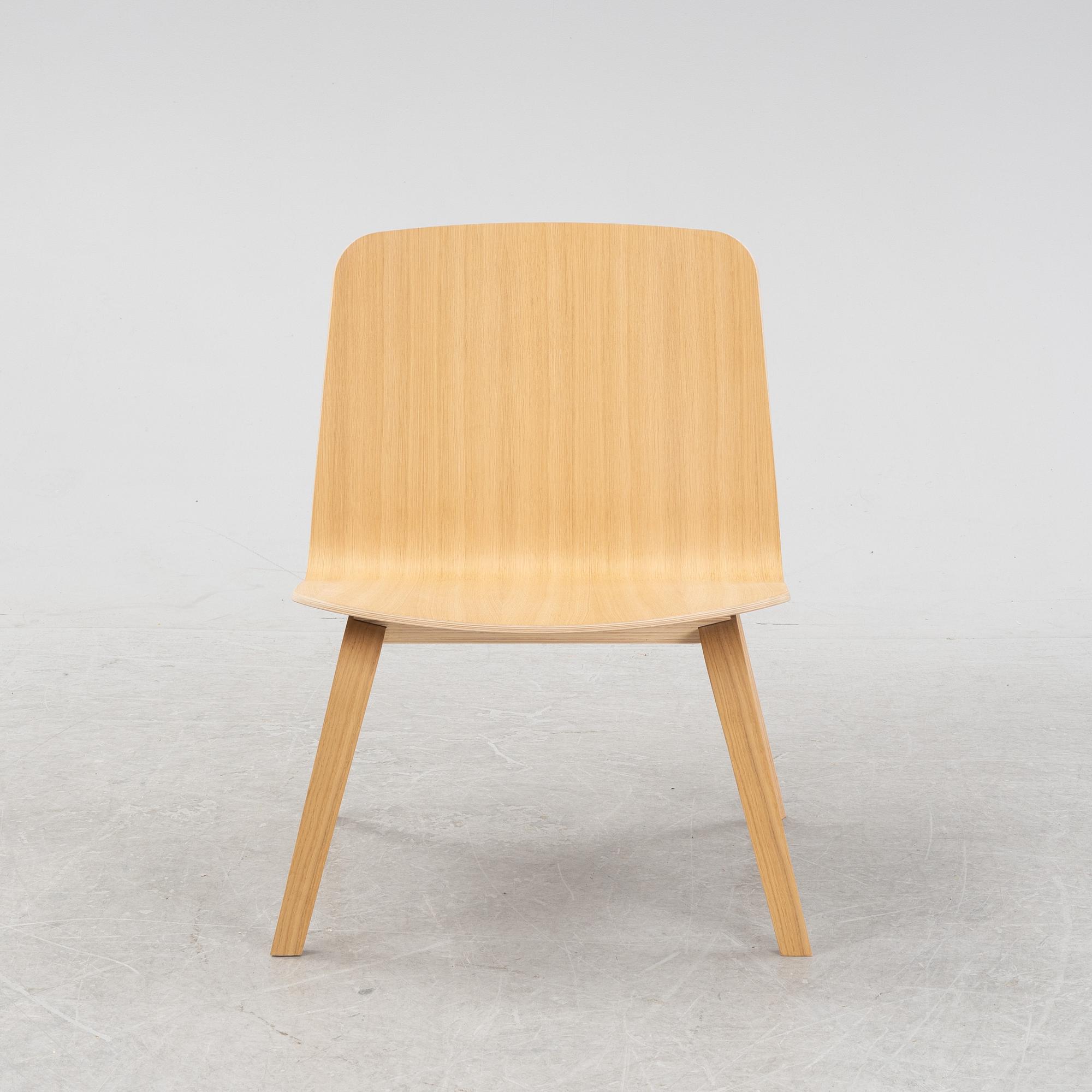 A contemporary 'Palm' oak chair by Says Who design for Bolia.