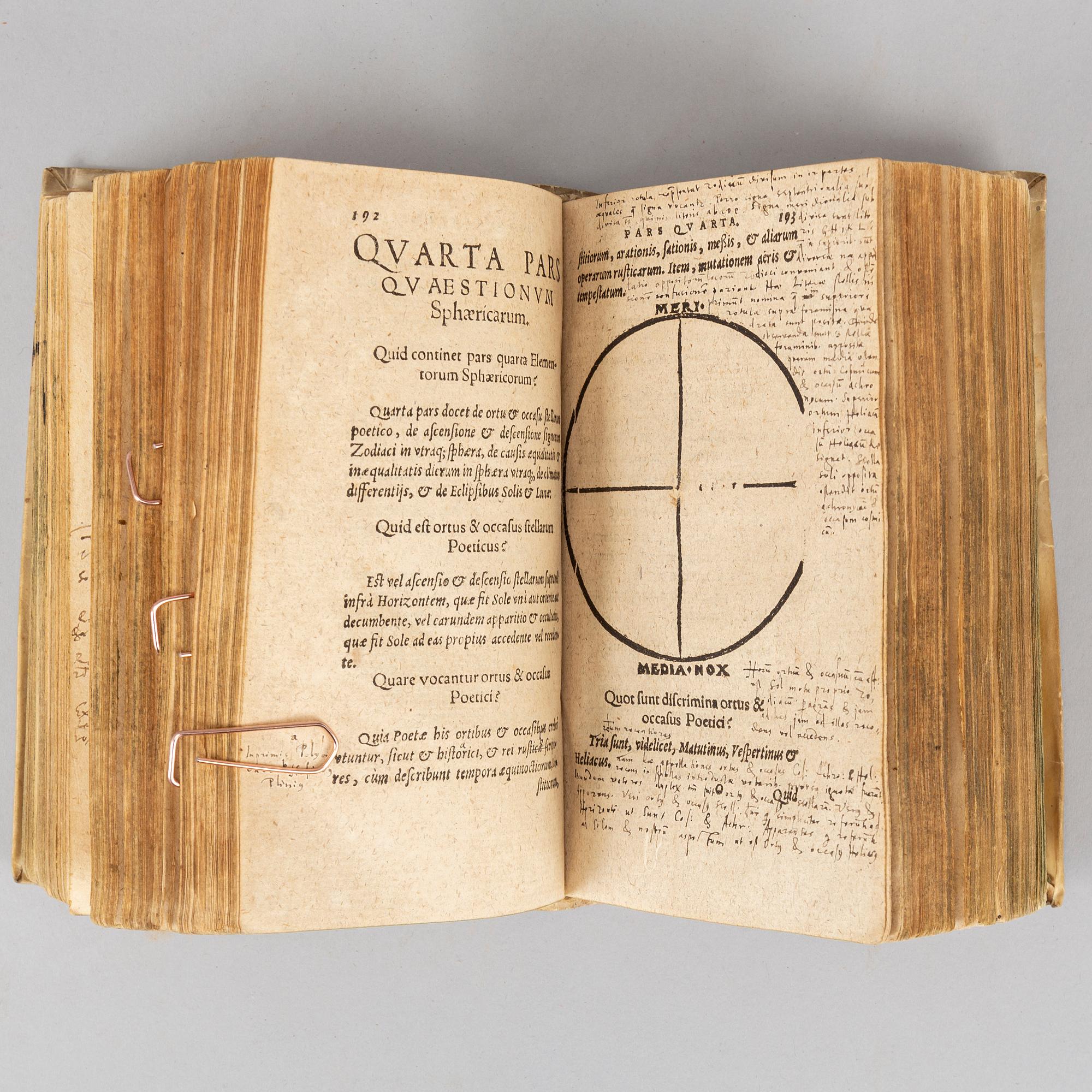 Astronomy, 3 works 1576-82, illustrations with movable parts.