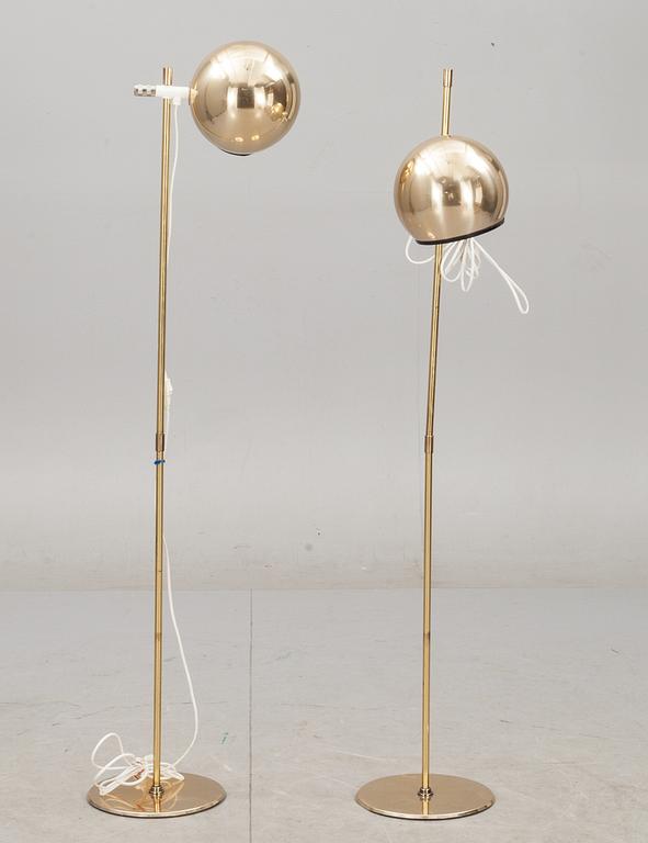 GOLVLAMPOR, ett par, Hemi Klot, Danmark, 1900-talets andra hälft.