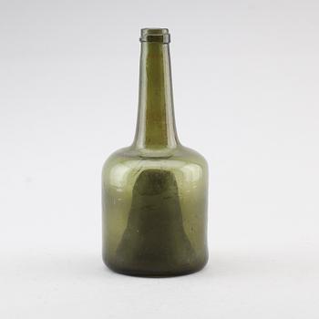 FLASKA, glas, 1700-tal.
