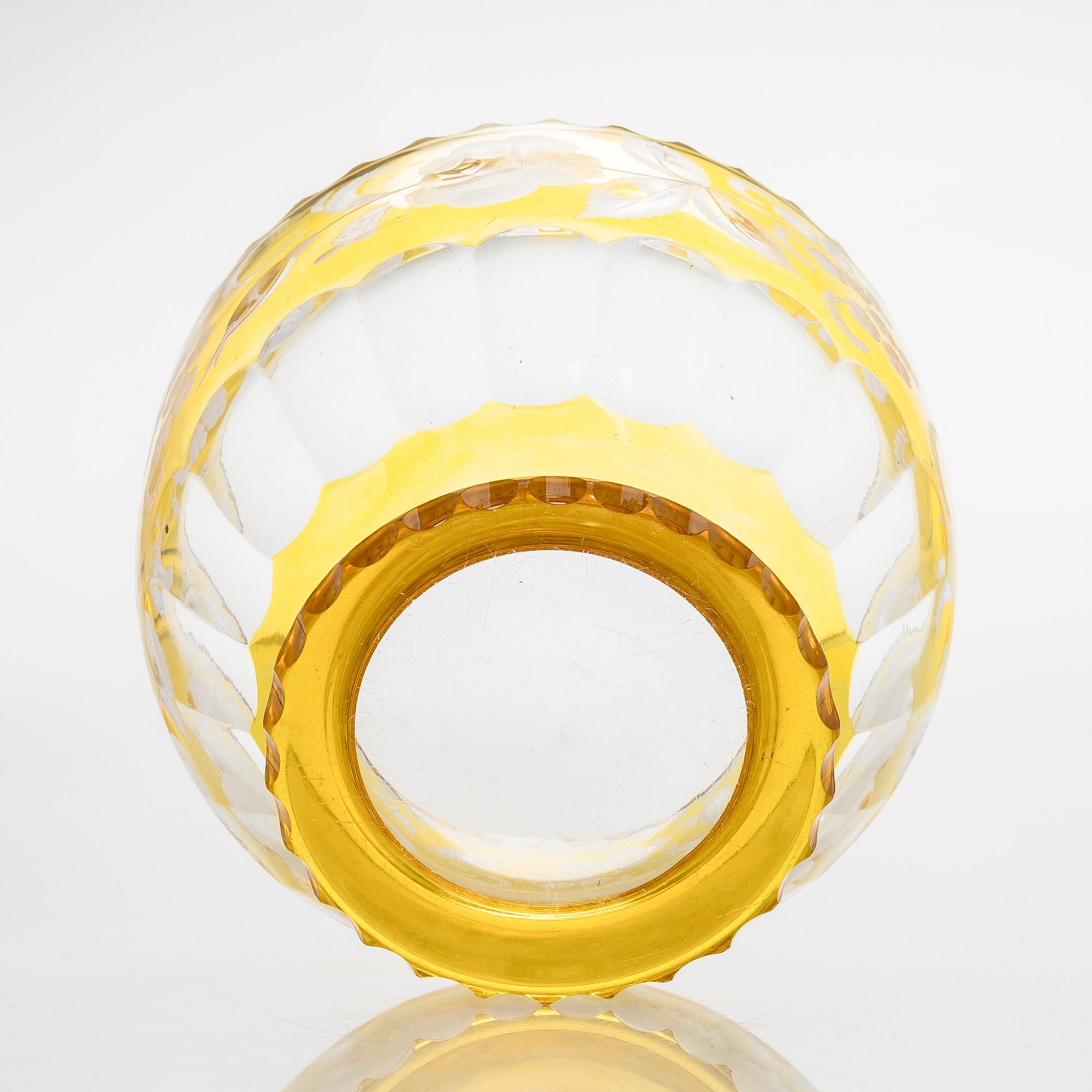 Skål, kristall, 1900-talets mitt.