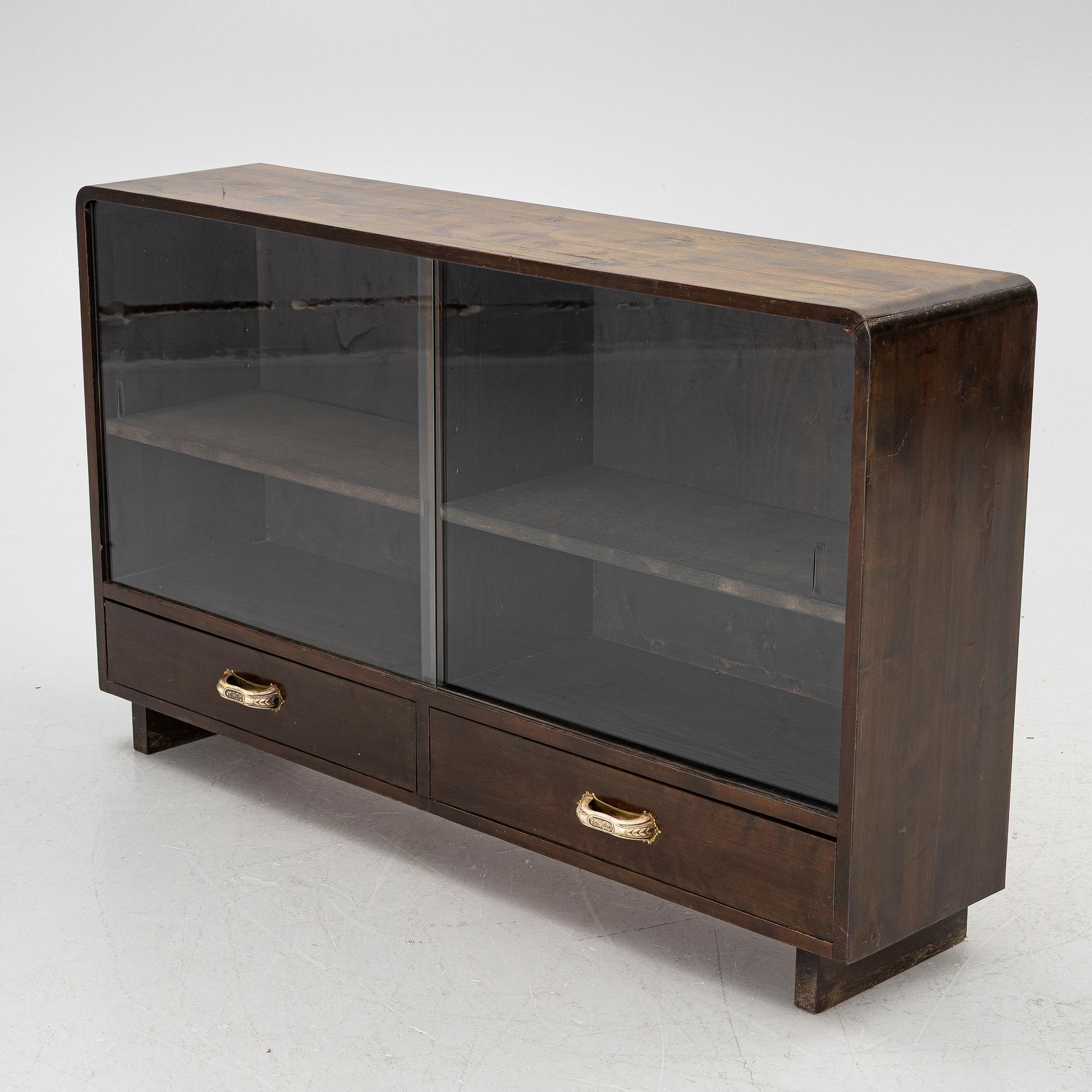 A bookcase, 1930s/1940s.