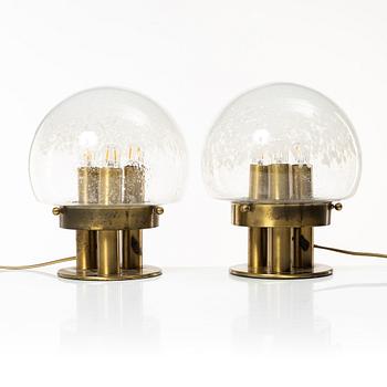 Table lamps, a pair, probably Italy, second half of the 20th century.